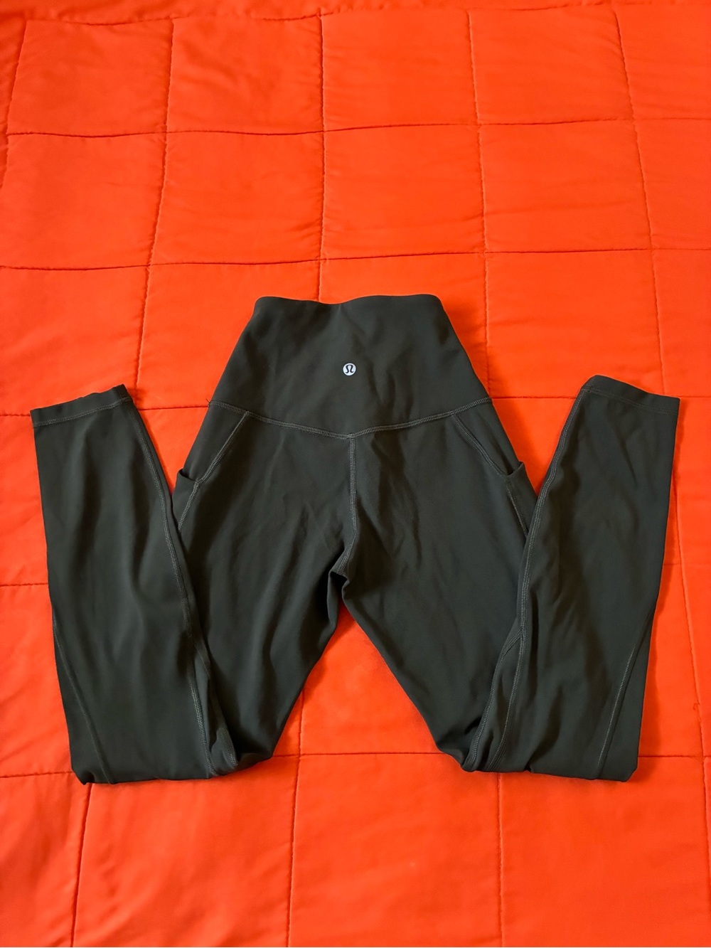 Lululemon Leggings Womens 4 Green High Rise Athletic Activewear Gym